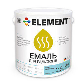 ELEMENT эмаль акриловая для радиаторов 2,5л